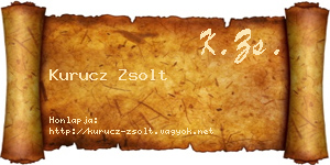 Kurucz Zsolt névjegykártya